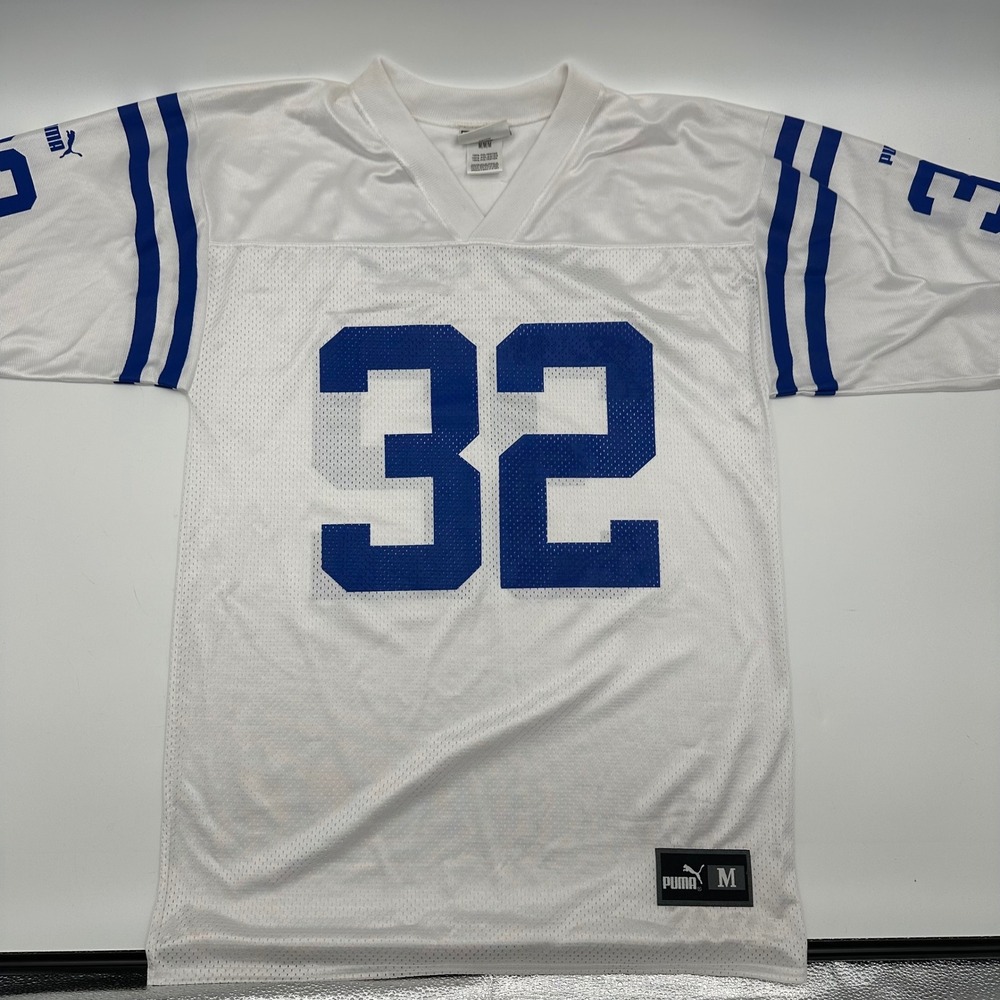 Puma Indianapolis Colts Edgerrin James 32 Jersey Mens Medium White P701A Vintage